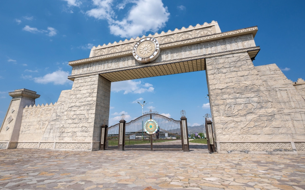 Monumental entrance at Sarazm near Penjikent, Tajikistan