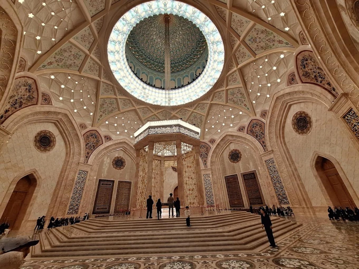 Interior view of the Islamic Civilization Center in Tashkent