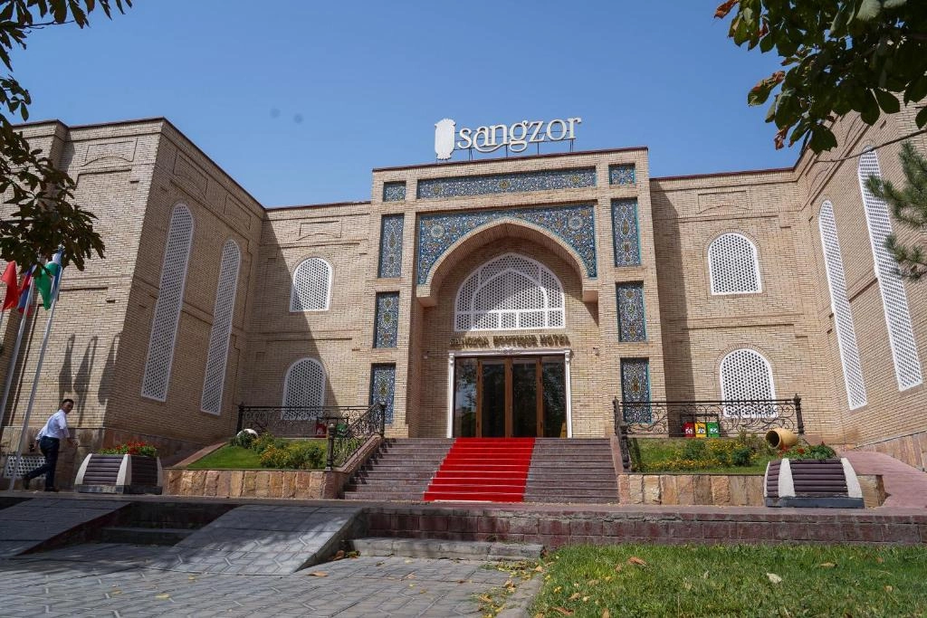 Facade of Sangzor Boutique Hotel in Samarkand