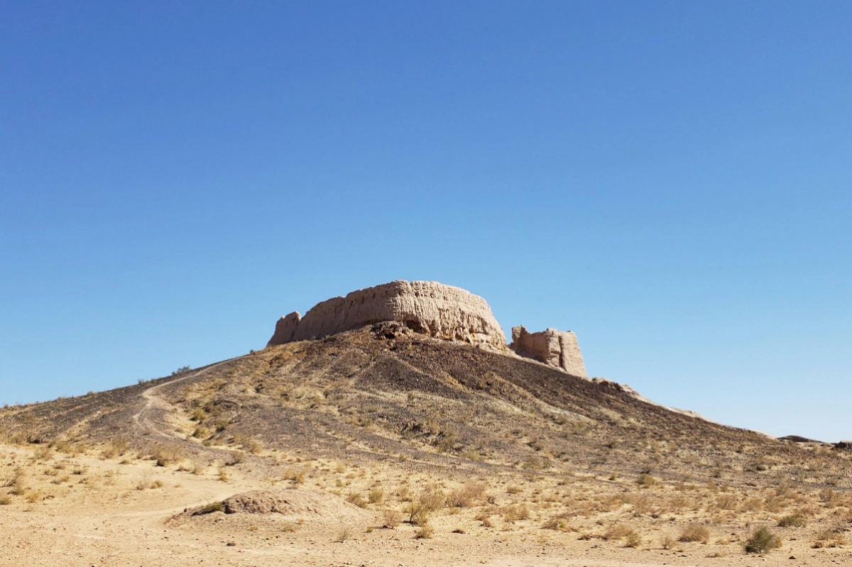 Chilpik in Karakalpakstan on a hill near the Amu Darya