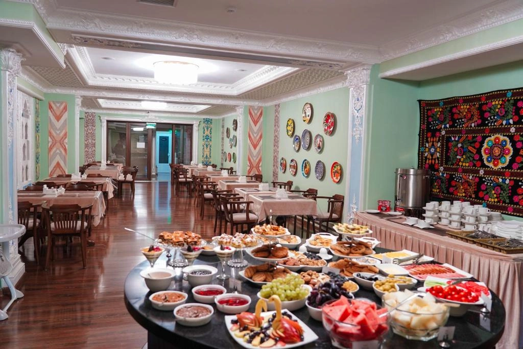 Breakfast at Sangzor Boutique Hotel in Samarkand