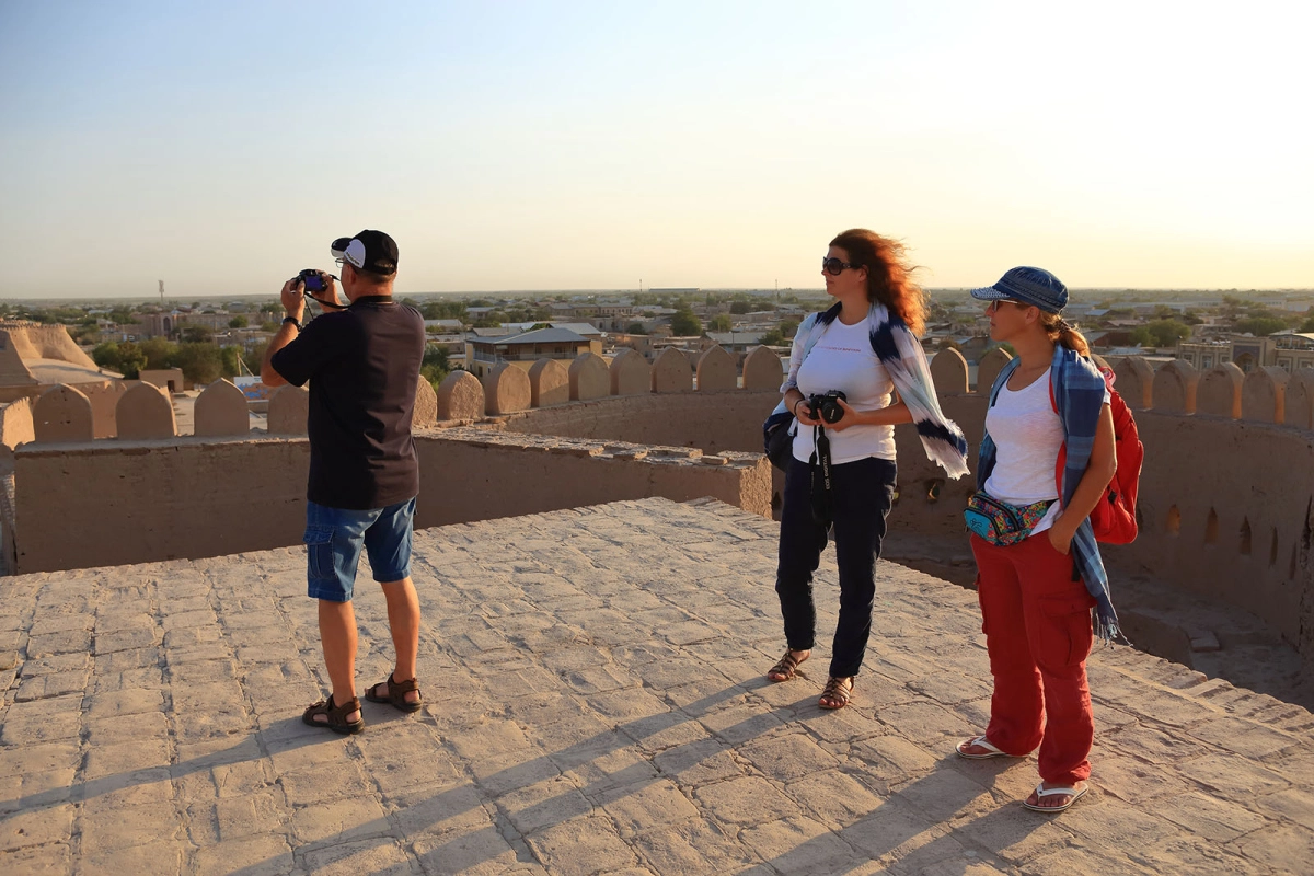 Kunya-Ark walls and towers in Khiva