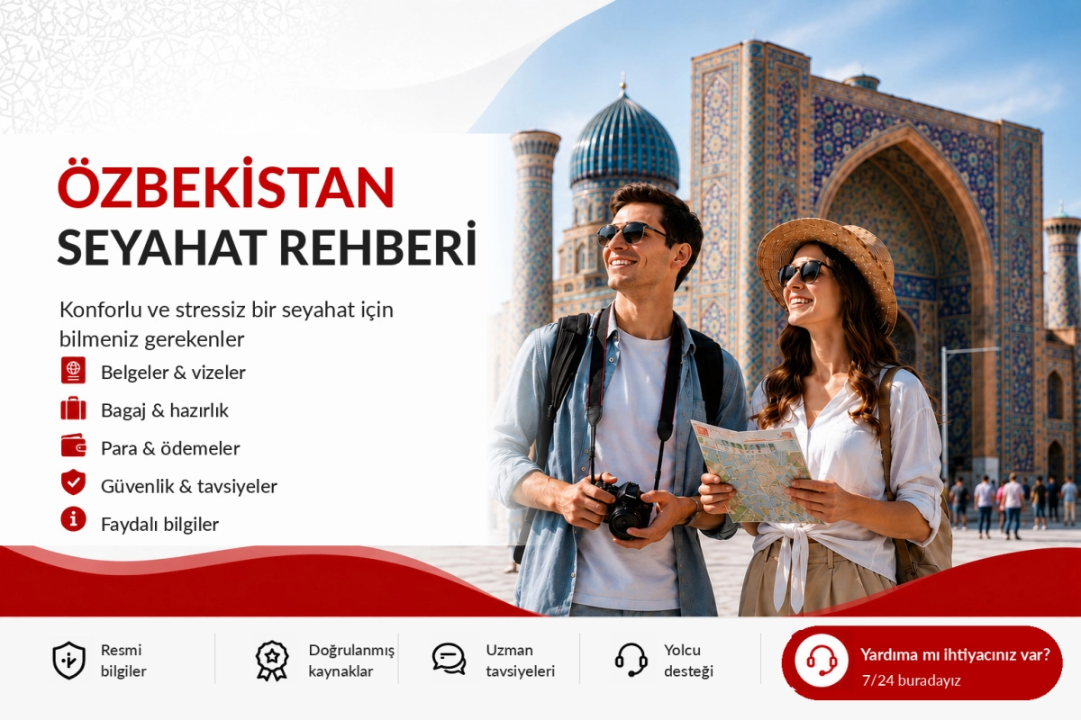 Özbekistan seyahat kontrol listesi: belgeler, bagaj, para ve güvenlik