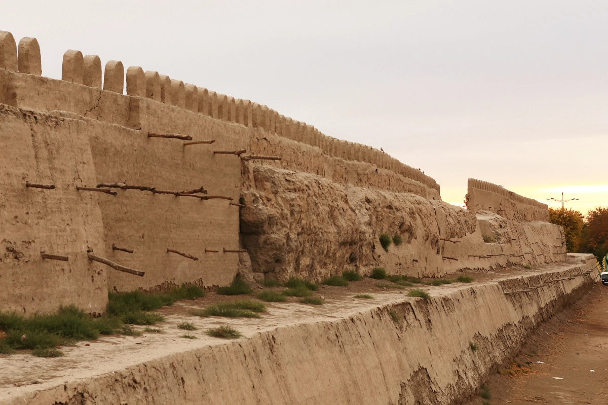 Ark Fortress walls Mud-brick walls of the Ark Fortress in Bukhara