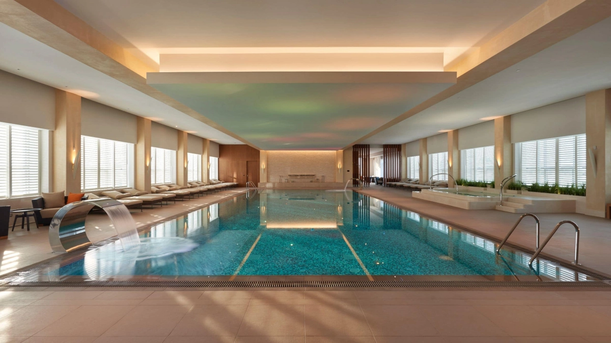 Indoor swimming pool at Hyatt Regency Tashkent
