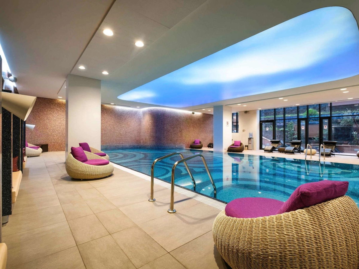 Indoor pool at Novotel Almaty City Center