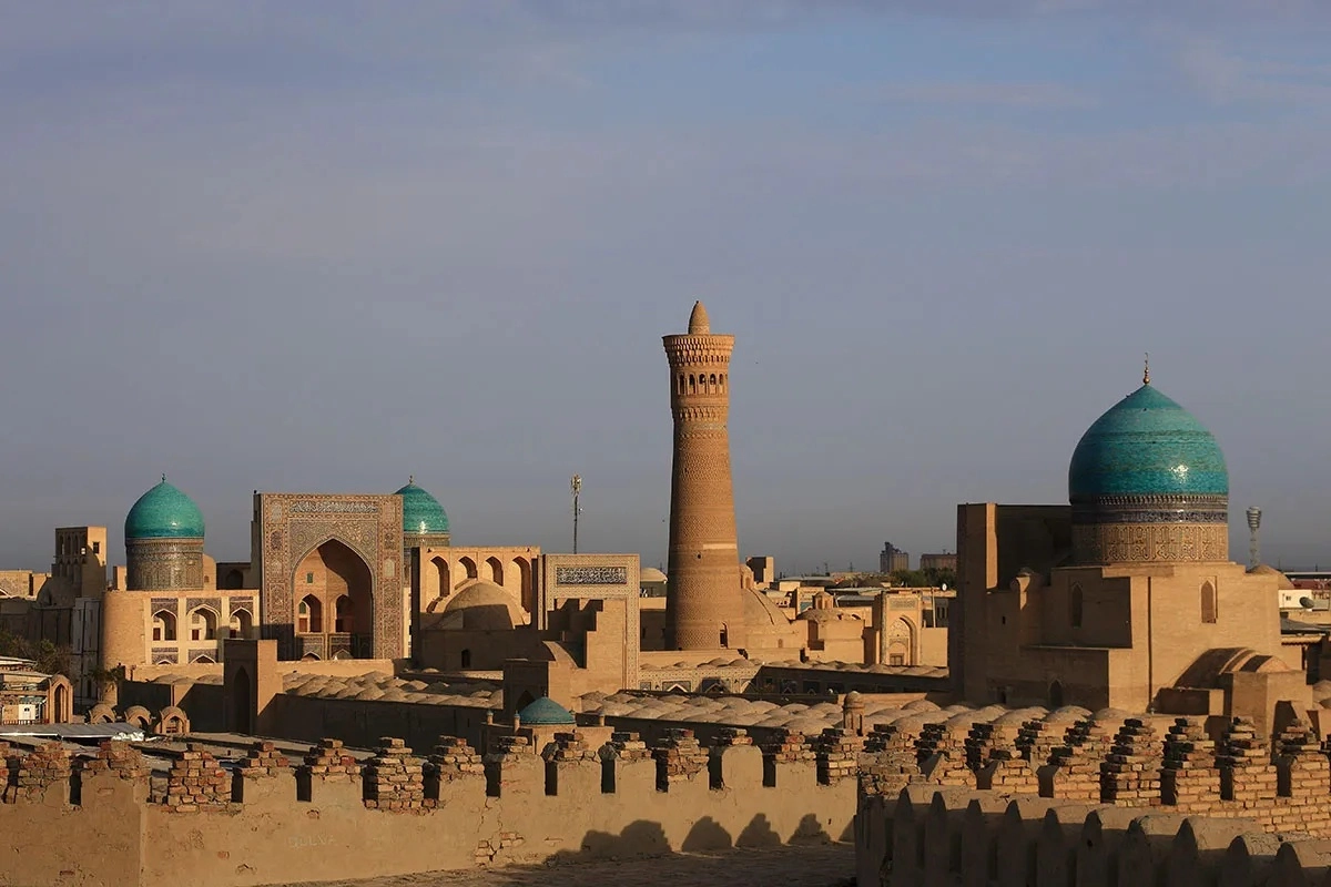 Kalyan minaret and the Poi-Kalyan complex in Bukhara