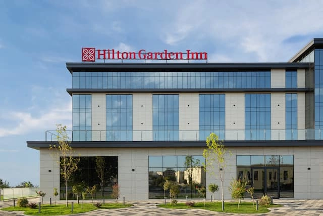 Exterior of Hilton Garden Inn Samarkand on Dakhbed Yuli Street