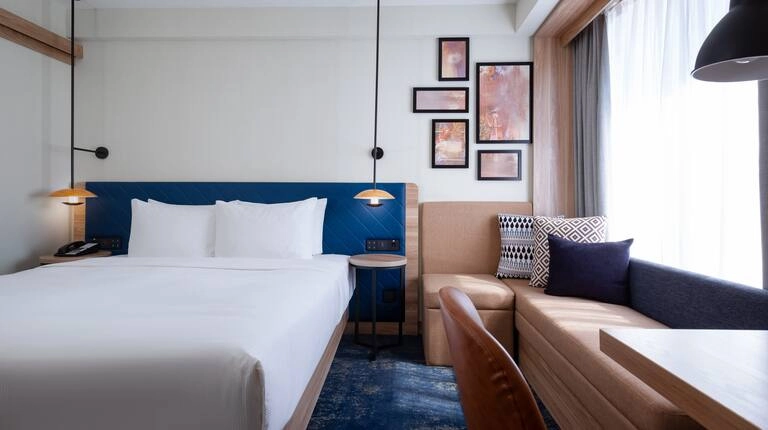 King guestroom at Hilton Garden Inn Samarkand on Dakhbed Yuli Street