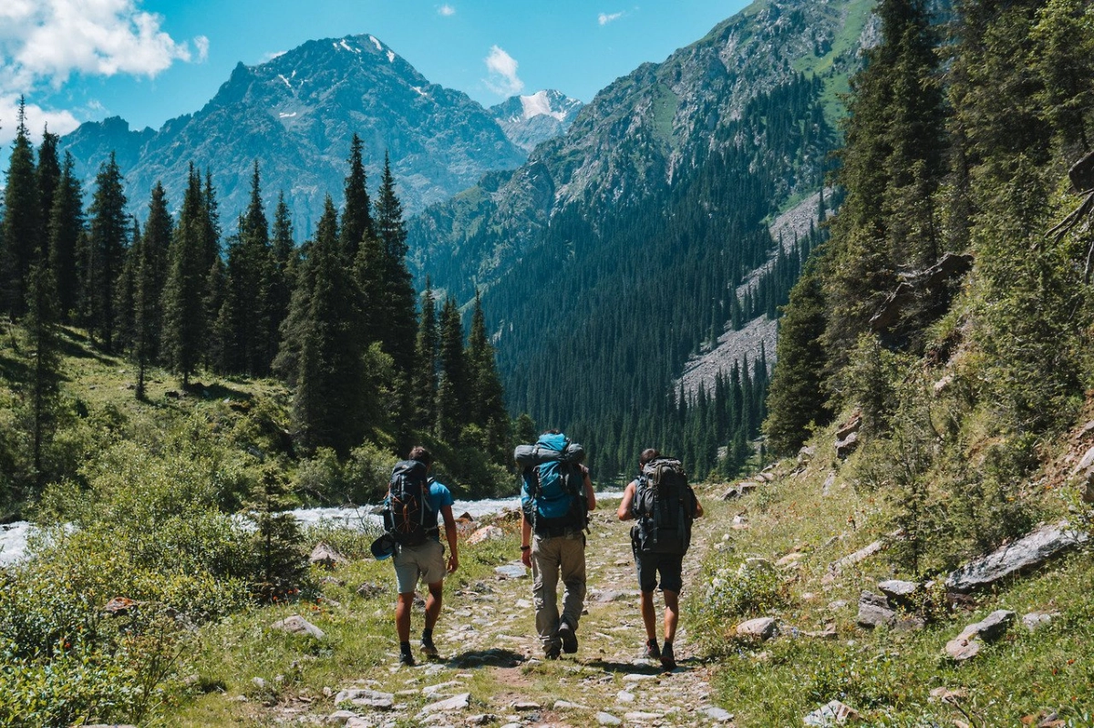 Mountain landscapes in Central Asia during the Five Stans Tour